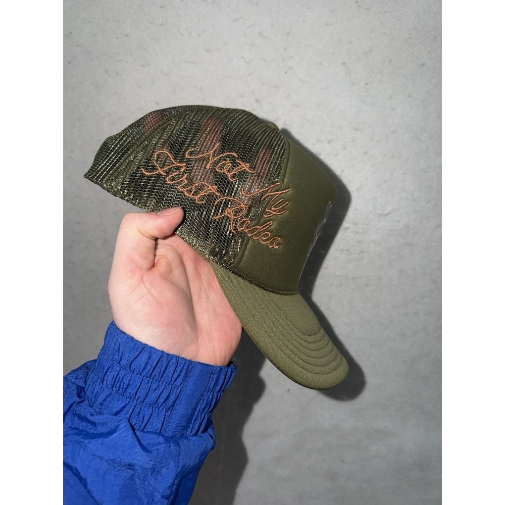 Stevenson Ranch "Not My First Rodeo" Trucker Hat Green Deer SOLD OUT RARE - Picture 3 of 6